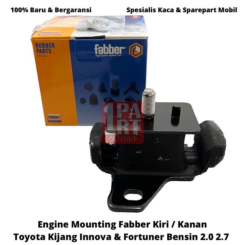 Engine Mounting Fabber Kiri / Kanan Toyota Innova Fortuner Bensin 2.0 2.7 12361-0C010 - foto 4