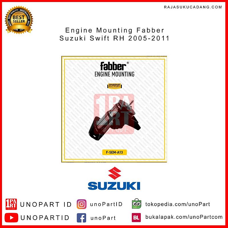 Engine Mounting Kanan Fabber Suzuki Swift 05-11 OEM No 11610-63J10 - foto 5