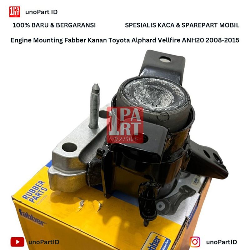 Engine Mounting Kanan Fabber Toyota Alphard Vellfire ANH20 2008-2015 Gen 2 12305-28231 - foto 3