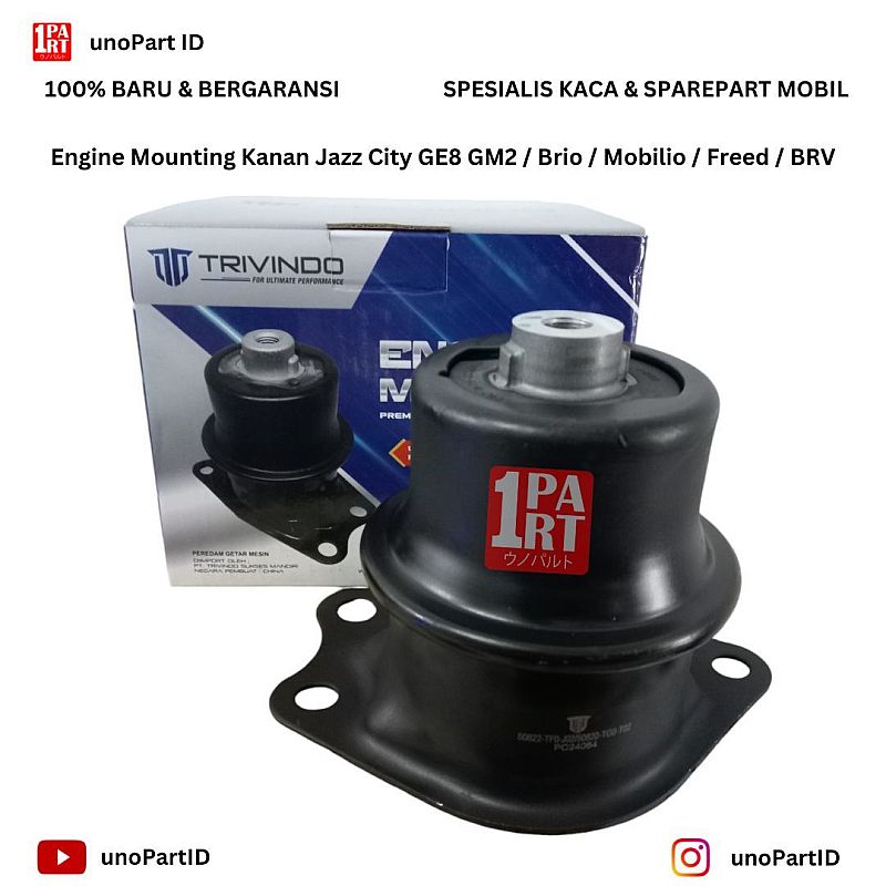Engine Mounting Kanan Jazz City GE8 GM2 / Brio / Mobilio / Freed / BRV Merk Trivindo