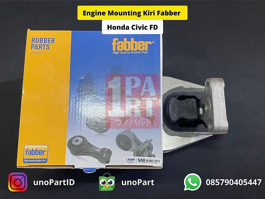 Engine Mounting Kiri Fabber Honda Civic FD Batman 2006-2012 SNI KAN OEM 50850-SNG-981 / 50850-SNA-A82 - foto 2