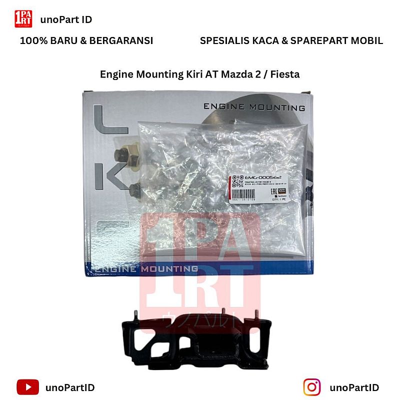 Engine Mounting Kiri LKS Mazda 2 NonSky 09-14 / Ford Fiesta OEM No D651-39-070B - foto 2