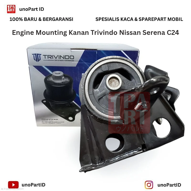 Engine Mounting Mesin Pangkon Insulator Kanan Nissan Serena C24 2004-2012 OEM Part No. 11210-CX00A 11210CX00A Merk Trivindo