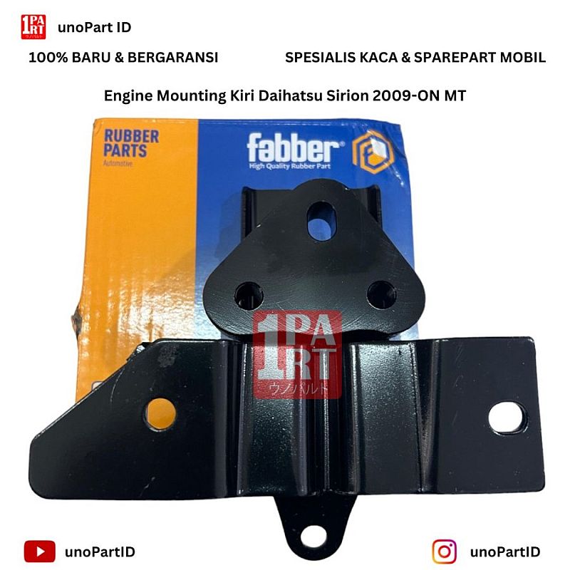 Engine Mounting MT Manual LH Kiri Daihatsu Sirion Gen 1 2 OEM 12306-BZ011 SNI KAN