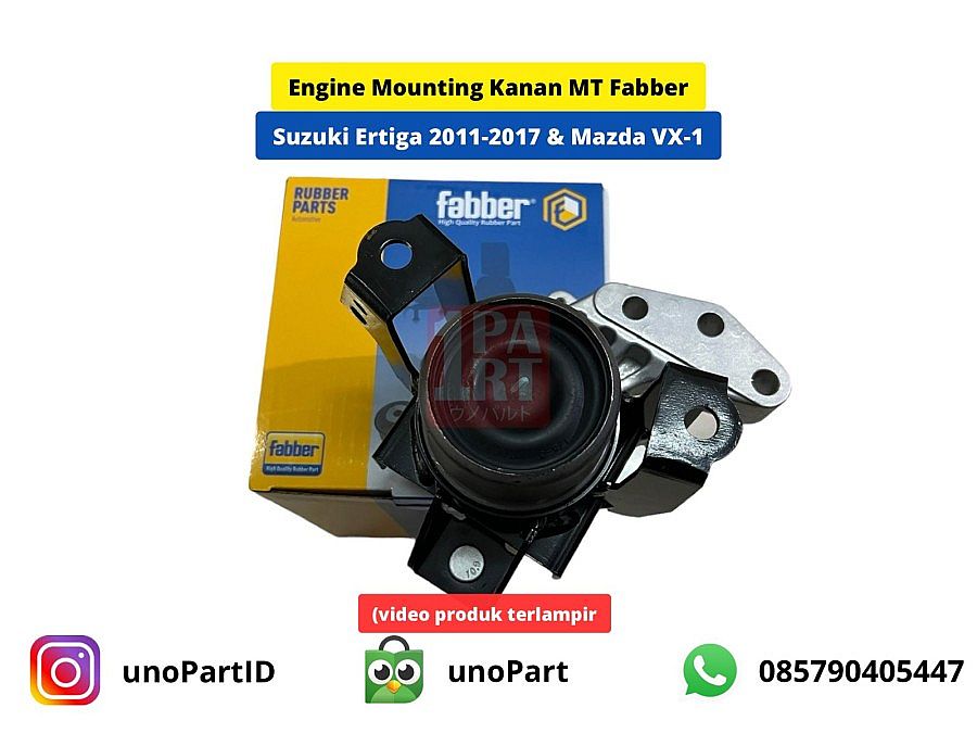 Engine Mounting Pangkon Mesin Fabber Suzuki Ertiga Gen1 12-17 AT MT / Swift 13-17 AT Kanan SNI KAN OEM 11610B58MA0N - foto 2