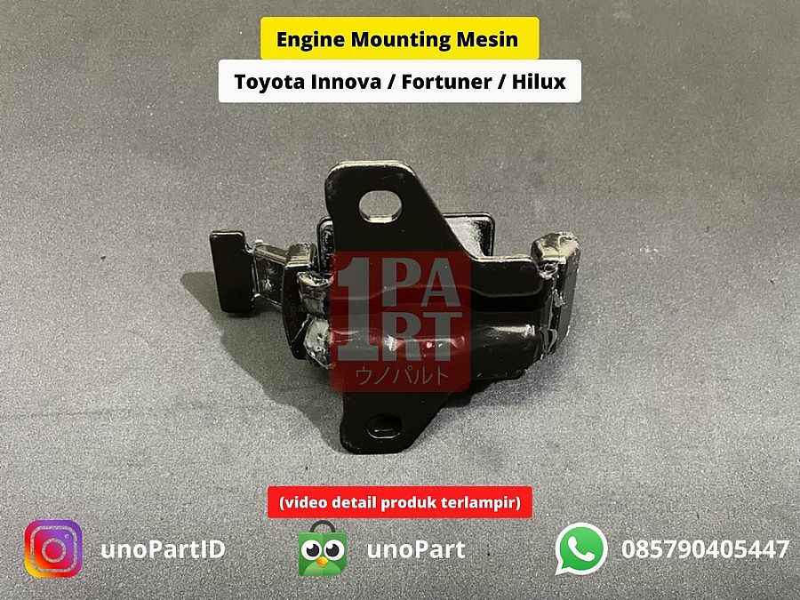 Engine Mounting Pangkon Mesin Fabber Toyota Innova / Fortuner / Hilux Diesel 2004-2015 SNI KAN OEM 12361-0L030 12361-0L030 - foto 3