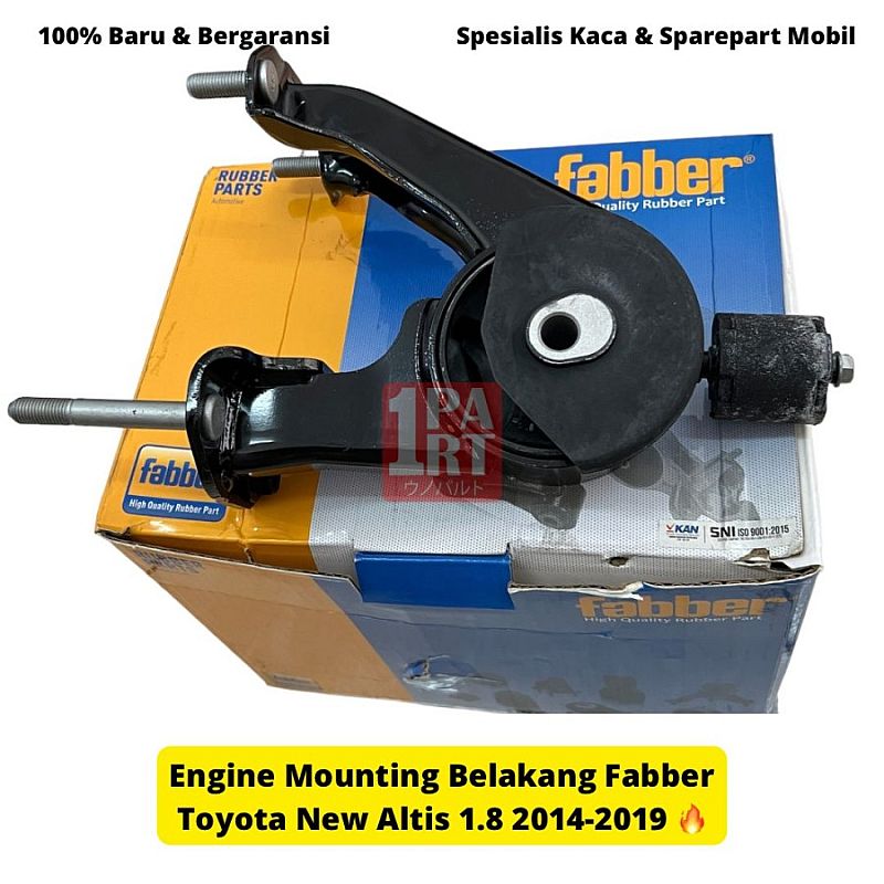Engine Mounting Pangkon Mesin Insulator Belakang Fabber Toyota Altis 2014-2019 SNI KAN OEM 12371-0T330 123710T330