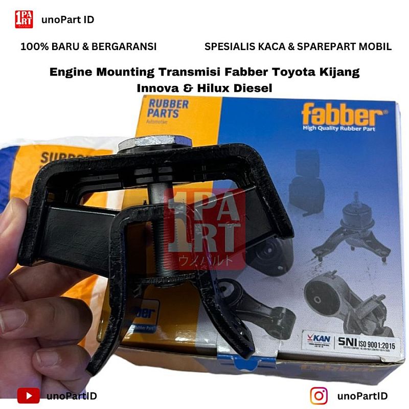 Engine Mounting Pangkon Mesin Insulator Belakang Trans Transmisi Fabber Toyota Innova/ Hilux Hi-Lux Hi Lux Diesel 12371-0L030 23710L030
