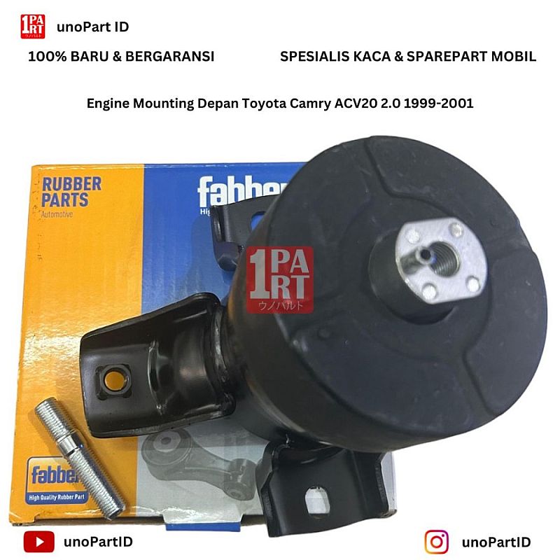 Engine Mounting Pangkon Mesin Insulator Depan Fabber Toyota Camry 1996-2001 XV20 SXV20 SNI KAN Part No 12361-74241 - foto 9