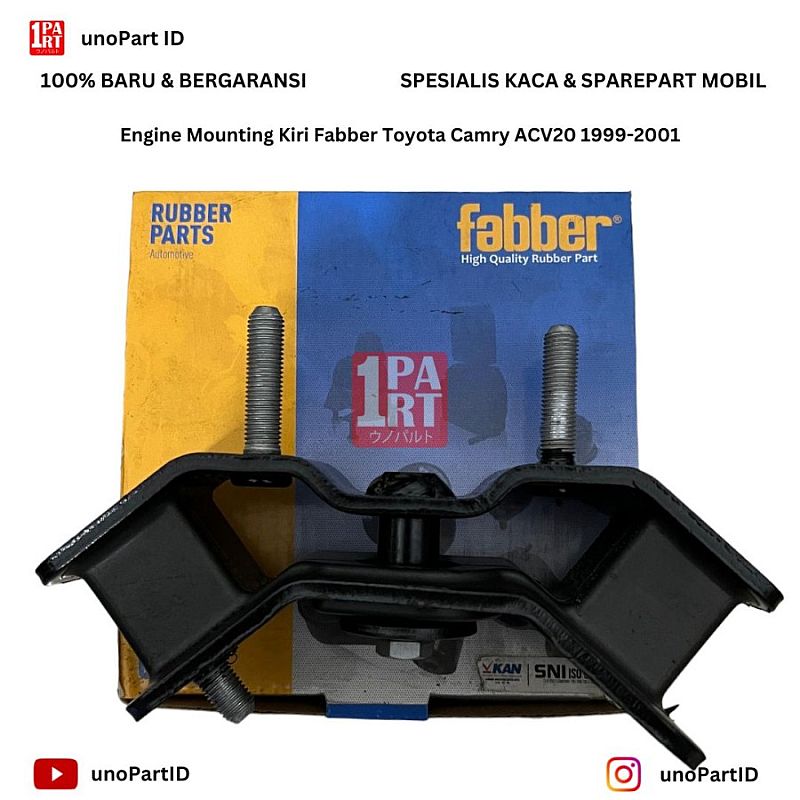 Engine Mounting Pangkon Mesin Insulator Kiri Fabber Toyota Camry 1996-2001 XV20 SXV20 SNI KAN Part No 12372-74370