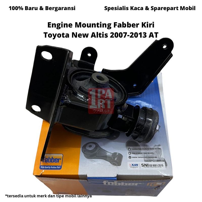 Engine Mounting Pangkon Pegangan Dudukan Mesin Insulator Fabber Kiri Toyota Corolla Altis 2007-2013 AT Matic SNI KAN OEM 12372-0D191 - foto 2