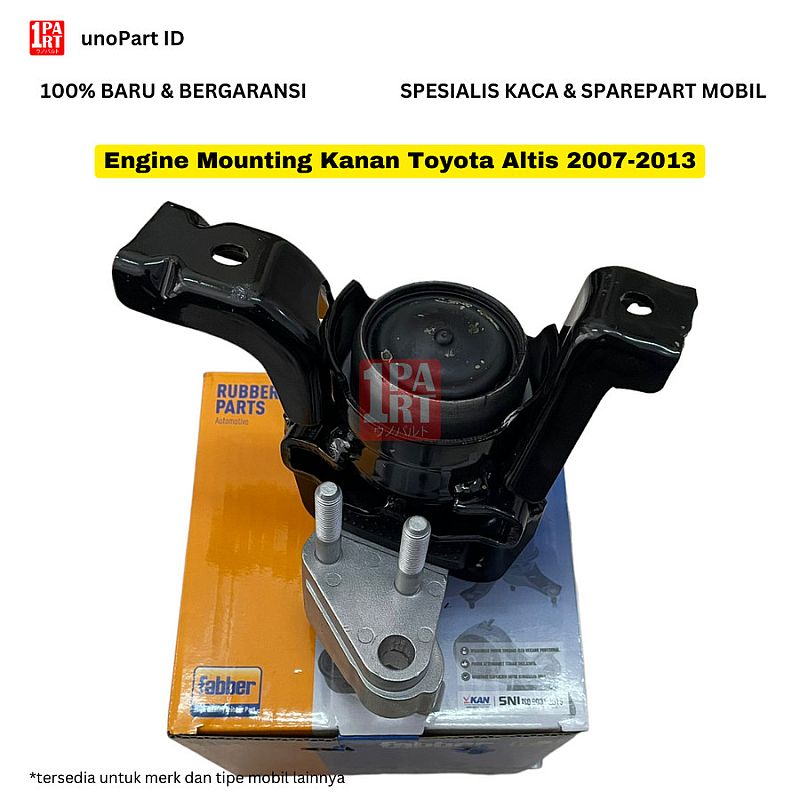 Engine Mounting Pangkon Pegangan Dudukan Mesin Insulator Kanan Fabber Toyota Corolla New Altis 2007-2013 SNI KAN OEM 12305-0D130 - foto 2