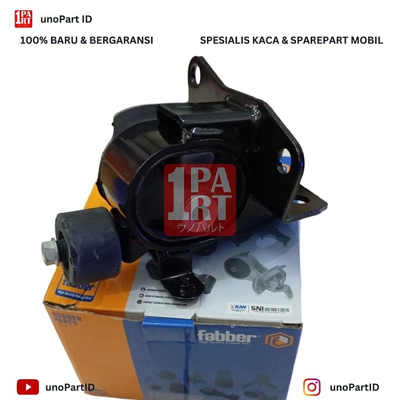 Engine Mounting Pangkon Pegangan Dudukan Mesin Insulator Kiri Fabber Toyota Corolla Altis 2001-2006 AT Matic MT Manual SNI KAN OEM 12372-0D050 - foto 3