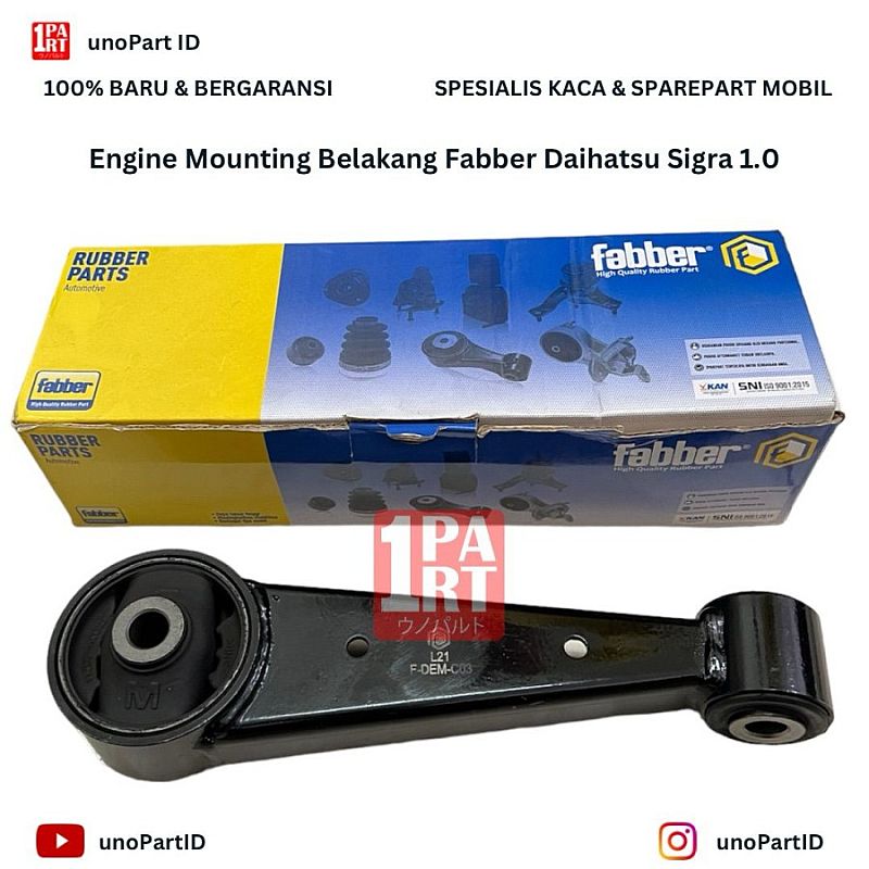 Engine Mounting Pangkon Pegangan Mesin Insulator Belakang Fabber Daihatsu Sigra 1.0 2016-Ke Atas SNI KAN OEM 12309-BZ081 12309BZ081 100% Baru Bergaransi Terbaik - foto 4