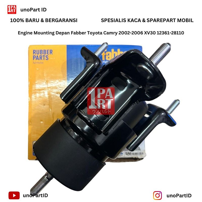 Engine Mounting Pangkon Pegangan Mesin Insulator Depan Fabber Toyota Camry 2002-2006 XV30 ACV30 SNI KAN OEM 12361-28110 - foto 6