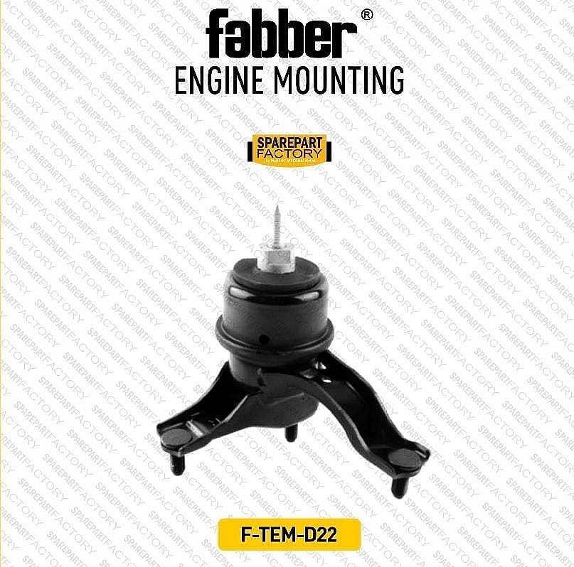 Engine Mounting Pangkon Pegangan Mesin Insulator Kanan Bawah Fabber Toyota New Camry 2002-2006 ACV30 XV30 / Harrier 2.4 ACU30 2004-2012 / Alphard 2002-2007 MNH10 ANH10 Gen1 SNI KAN OEM 12362-28020 123 - foto 3