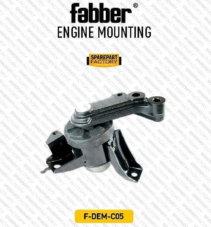 Engine Mounting Pangkon Pegangan Mesin Insulator Kanan Fabber Daihatsu Sigra Toyota Calya 1.2 2016-Ke Atas MT Manual AT Matic SNI KAN OEM 12305-BZ170 12305BZ170 100% Baru Bergaransi Terbaik