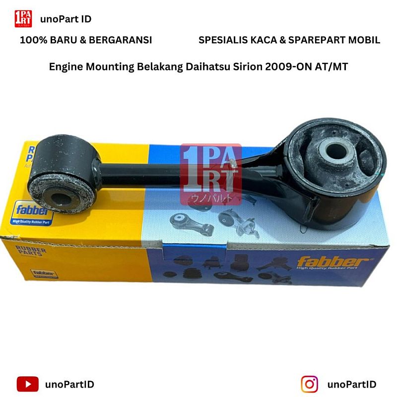 Engine Mounting RR Belakang MT Manual AT Matic Daihatsu Sirion 09-ON Part No 12309-BZ010 - foto 5