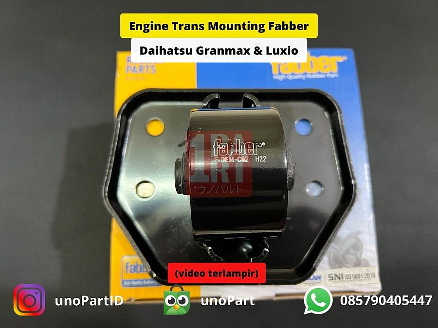 Engine Trans Mounting Fabber Daihatsu Luxio Granmax AT Matic SNI KAN OEM 12371-BZ080 12371BZ080 - foto 2