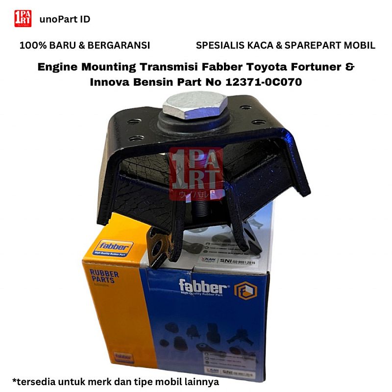 Engine Trans Mounting Transmisi Fabber Fortuner Innova Bensin 12371-0C070 - foto 4