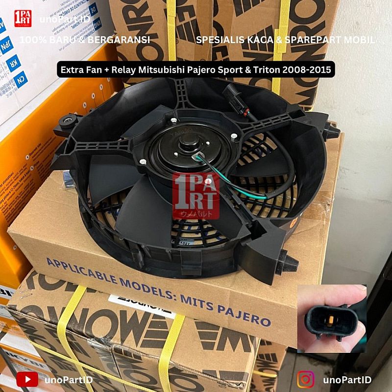 Extra Fan Mitsubishi Pajero Sport & Triton 2008-2015 Ekstra Fan + Relay Yaruki - foto 5