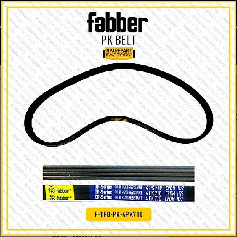 Fan Belt PK Tali Kipas Daihatsu Gran Max 1.3 2007- AC 4PK 710 - foto 3
