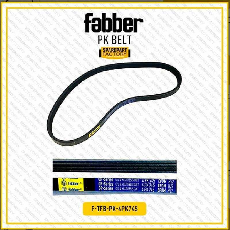 Fan Belt PK Tali Kipas Gran Max Luxio 07- ALT 4PK 745 9004A-91052 - foto 4