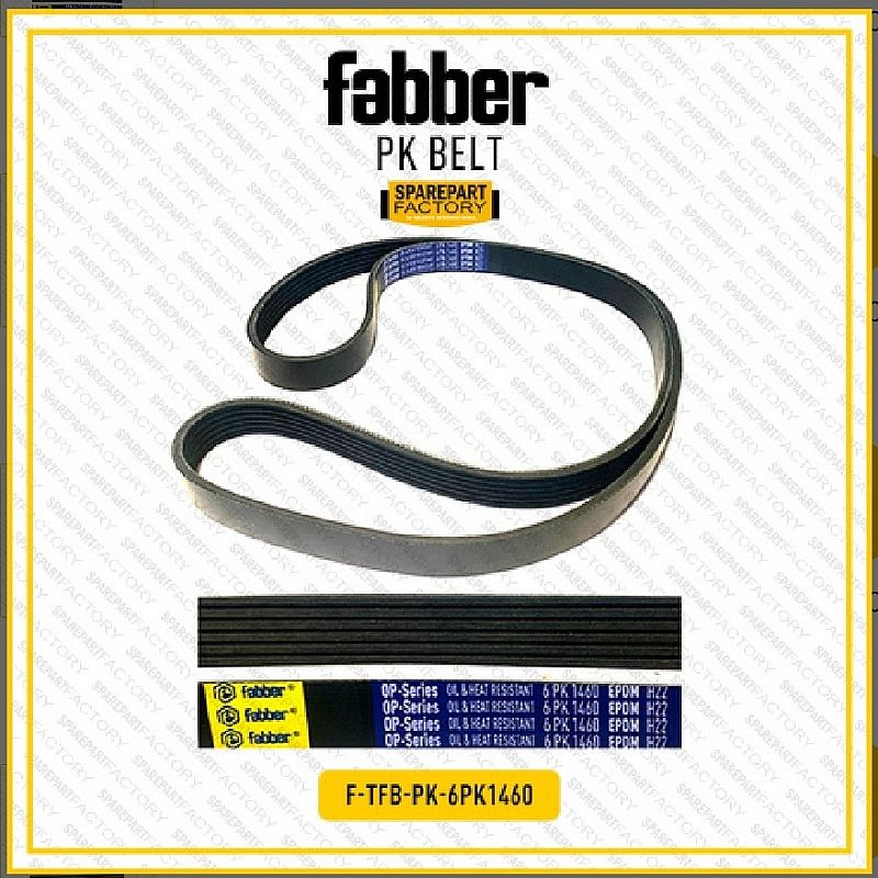 Fan Belt PK Tali Kipas Gran Max Non Power Steering 07- ALT 6PK 1460