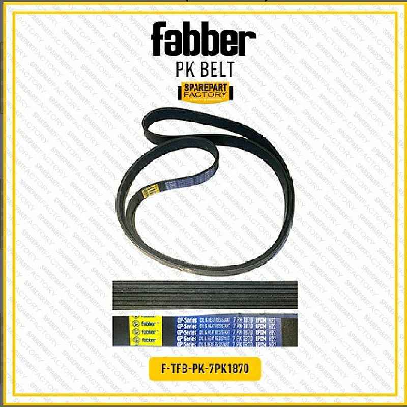 Fan Belt Tali Kipas Toyota Hilux Single Cabin Alt AC PS 7PK 1870 7PK1870 - foto 2