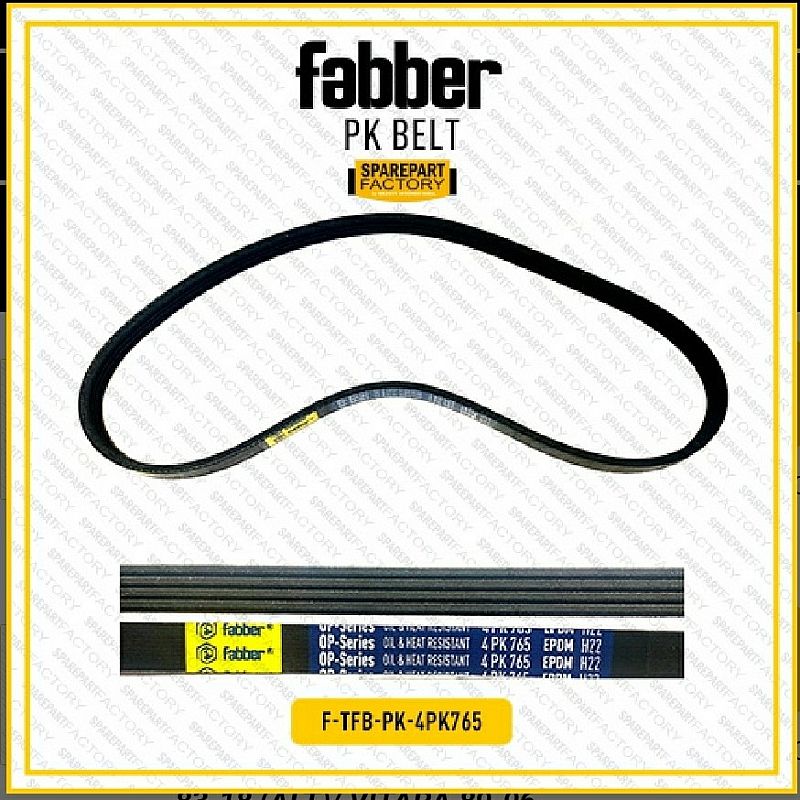Fan Belt V-Belt AC Alternator Fabber Suzuki Ertiga Old Gen 1 2012-2018 / New Swift 2011-2017 AC 4PK 765 4PK765 - foto 4
