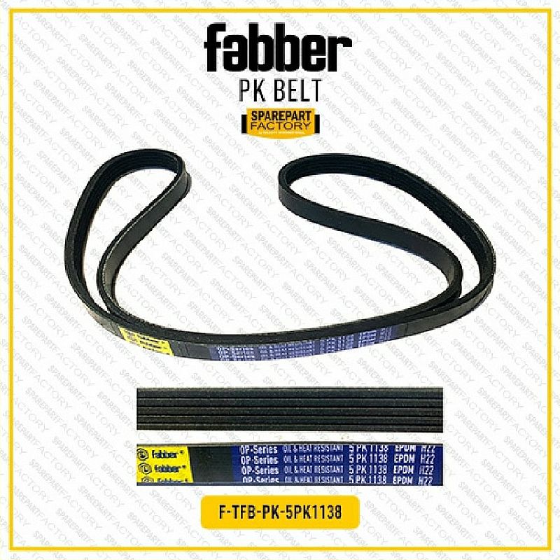Fan Belt V-Belt Alt AC Fabber Honda Mobilio 13- BRV 16- 5PK 1138 - foto 3