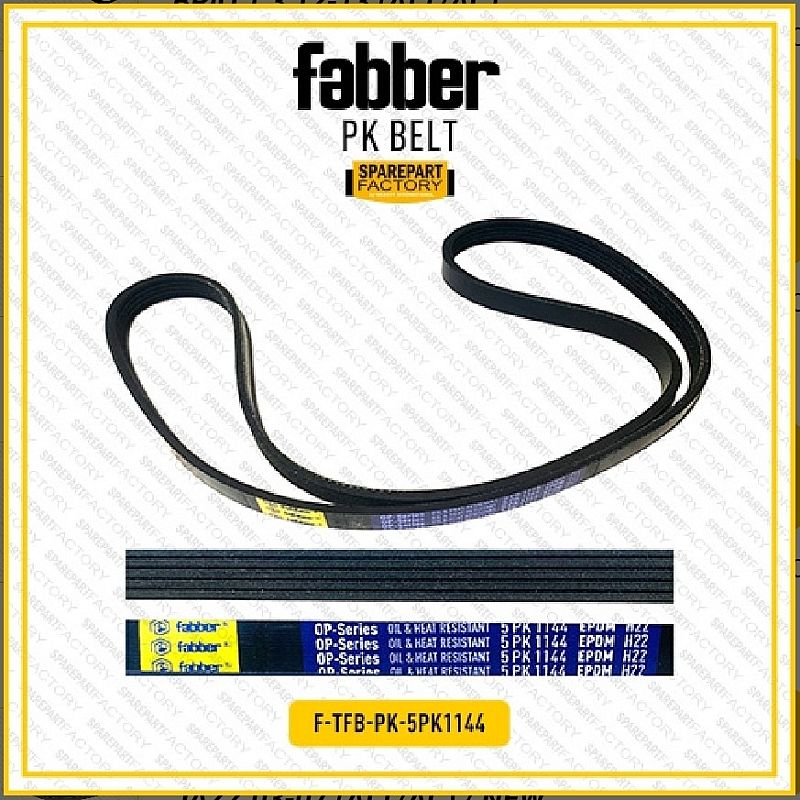 Fan Belt V-Belt Alt AC PS Fabber Honda Jazz GD3 GE8 03-13 5PK 1144 - foto 5