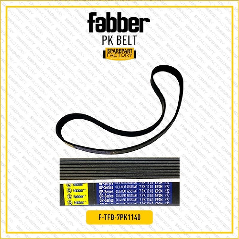 Fan Belt V-Belt PK Belt Alternator AC Power Steering Fabber Nissan Grand Livina 1.5 2008-2013 7PK1140 7PK 1140 SNI KAN OEM 11720-ED00C 11720ED00C