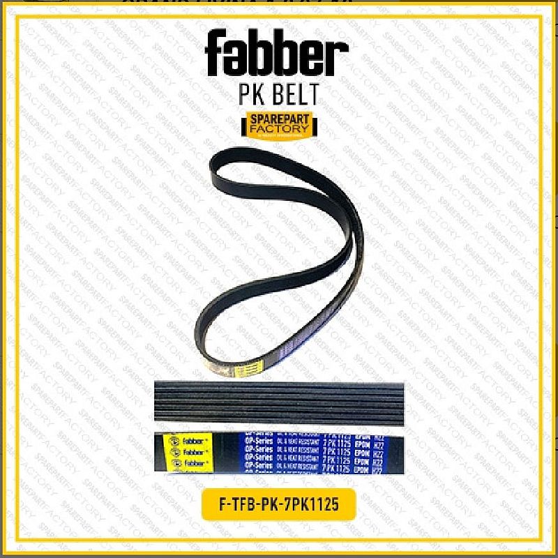 Fan Belt V-Belt PK Belt Alternator AC Power Steering Fabber Nissan Juke / New Livina Livinder 19- / Evalia / March 1.5 7PK1125 7PK 1125 SNI KAN OEM 11720-1KT0A