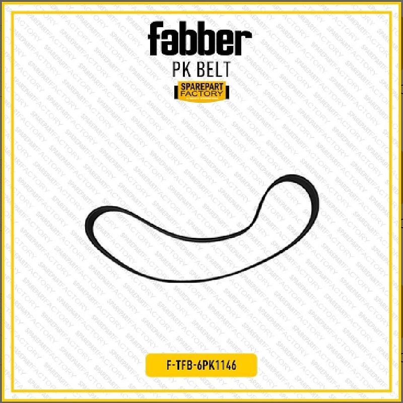 Fan Belt V-Belt PK Belt Fabber Toyota New Yaris All New Vios 6PK1146 6PK 1146 90916-T2046 90916-T2047