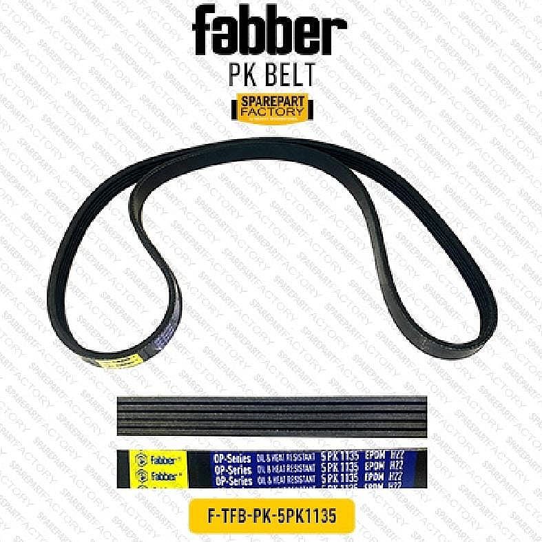 Fan PK Belt V-Belt AC Alt Fabber Honda Freed Mobilio Jazz RS GE8 City GM2 08-13 5PK 1135 5PK1135