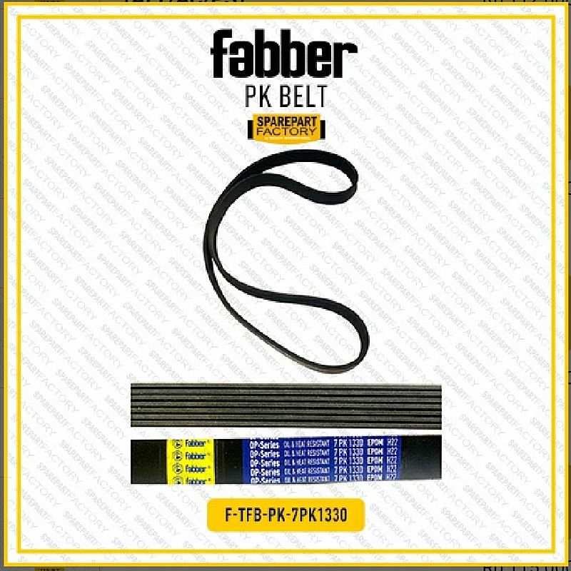 Fan PK Belt V-Belt AC Alt PS Fabber Alphard ANH20 2008-2014 7PK 1330 7PK1330 - foto 2
