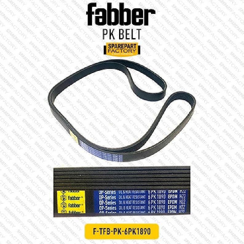 Fan PK Belt V-Belt AC Alt PS Fabber Chevrolet Captiva 6PK 1890 - foto 2