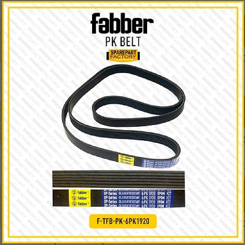 Fan PK Belt V-Belt Alt Alternator AC Power Steering PS Toyota Avanza Old Gen1 1.5 1500 cc 1.5cc 1500cc Tipe S VVTI 2007-2011 Rush Terios Konde EPS 2006-2017 Gen1 Fabber 6PK 1920 6PK1920 - foto 3
