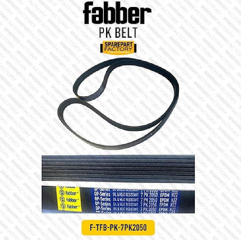 Fan PK Belt V-Belt Alt PS AC Toyota Kijang Innova Reborn 7PK 2050 - foto 5