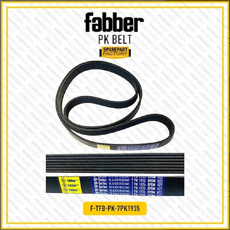 Fan Van PK Belt V-Belt AC Alternator Power Steering Fabber Toyota Camry 2007-2012 XV40 ACV40 / Harrier ACU30 2.4 2004-2012 7PK1935 7PK 1935