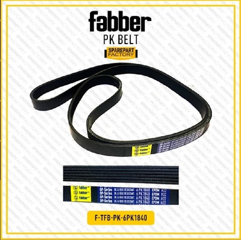 Fan Van PK Belt V-Belt AC Alternator Power Steering Mazda 2 Non Sky 09-14 Fabber 6PK 1840 6PK1840 - foto 3