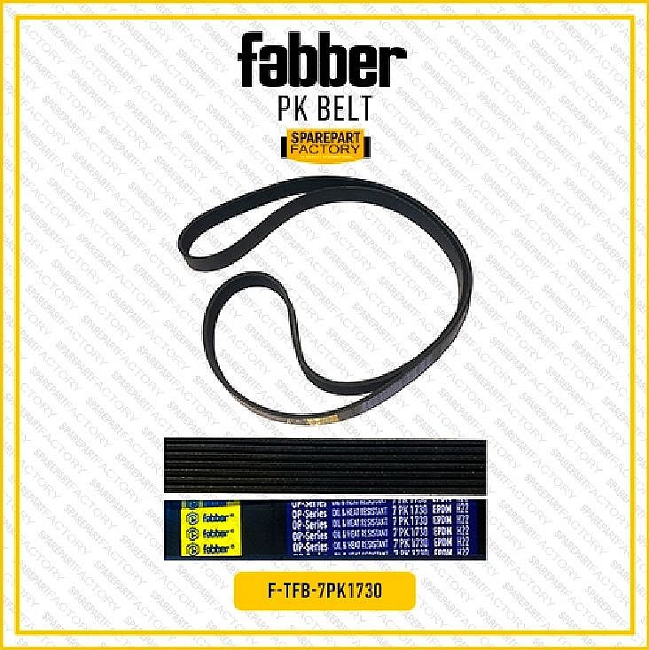 Fan Van PK Belt V-Belt AC Fabber Honda CRV CR-V Gen 4 RM 2.0 / Odyssey 2009-2013 RB RB3 RB4 Alternator / CRV 2.0 RD RD2 2002-2006 AC SNI KAN OEM 38920-PNB-003 38920PNB003 7PK1730 7PK 1730