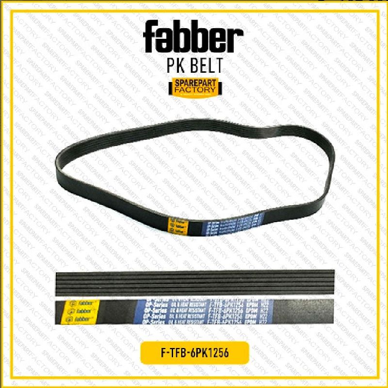 Fan Van PK Belt V-Belt Fabber Toyota Camry ACV50 XV50 2.5 2012-2018 / Lexus RX270 RX 270 AL10 2011-2015 / Hyundai i20 2009-2015 6PK1256 6PK 1256 SNI KAN OEM 90916-02667 90916-02668 9091602667 90916026