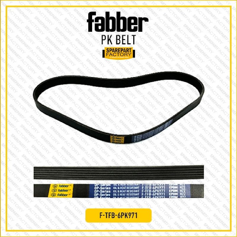 Fan Van V PK Belt VBelt Fanbelt Vanbelt Mazda CX5 CX 5 CX-5 KE 2012-2017 2.5 6PK971 6PK 971 SNI KAN OEM PY01-15-909 PY0115909