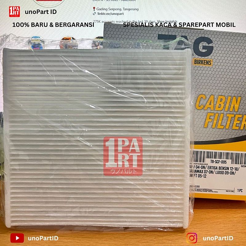 Filter Cabin Kabin AC Suzuki APV / Ertiga Bensin 12-18 / Swift 05-12 - foto 3