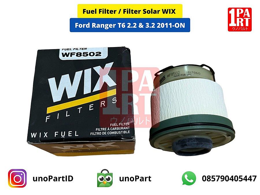 Filter Solar / Fuel Filter Wix Ford Ranger T6 2.2 / 3.2 2012-ON BARU