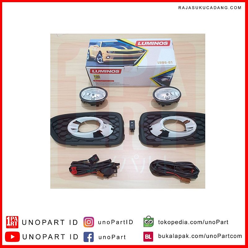 Fog Lamp Lampu Kabut Chrome Assy Luminos Honda Brio Cek Our Youtube