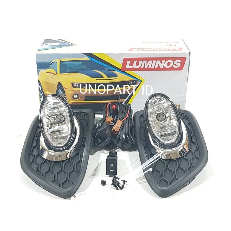 Fog Lamp Lampu Kabut Chrome Assy Luminos Honda Brio Cek Our Youtube - foto 2