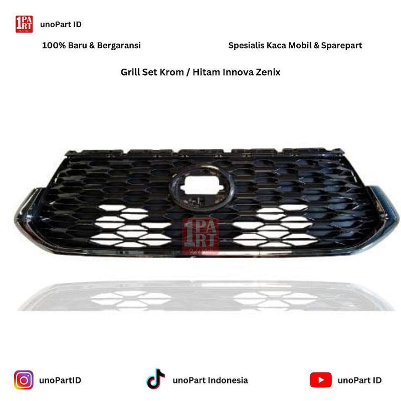 Front Grill Set Toyota Kijang Innova Zenix Part No 53111-VT050 unoPart ID - foto 2